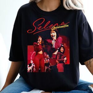Selena Quintanilla Red BlackVintage Tour TShirt